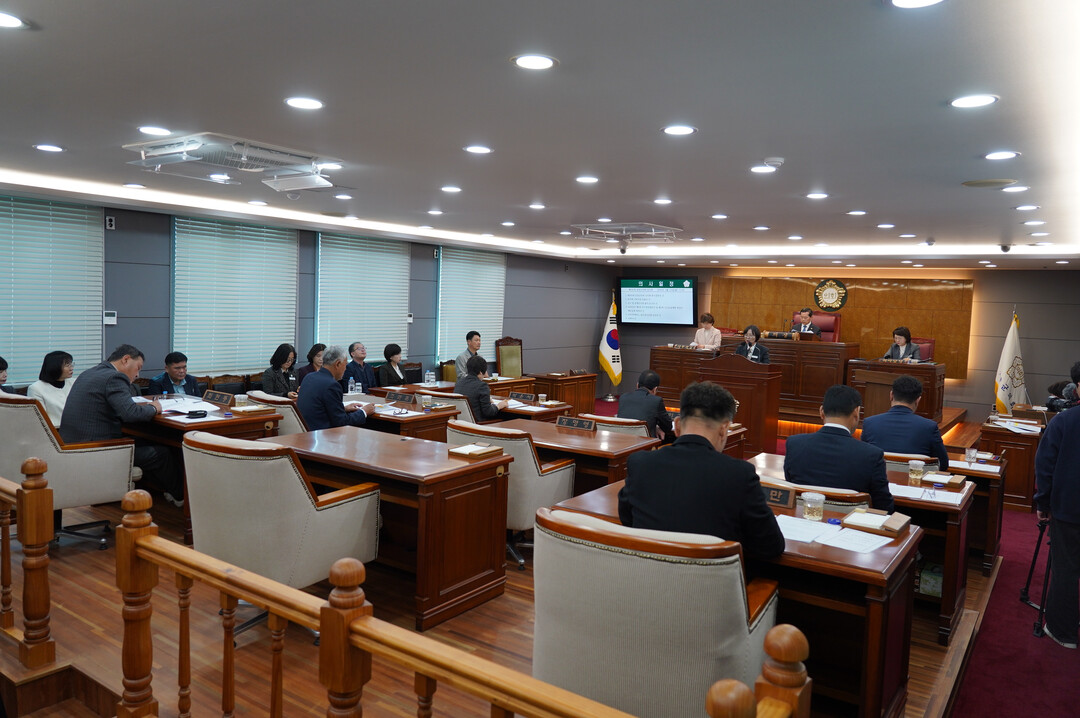 담양군의회, 제343회 임시회 개회....