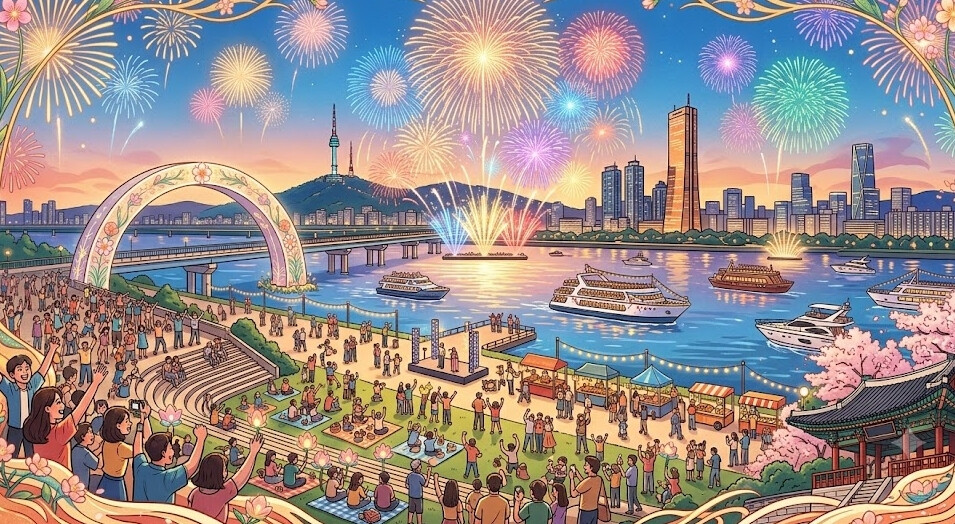 5일 '서울세계불꽃축제' 불꽃보다 뜨거운 '명당 전쟁'…"자리 하나에 수백만원?"